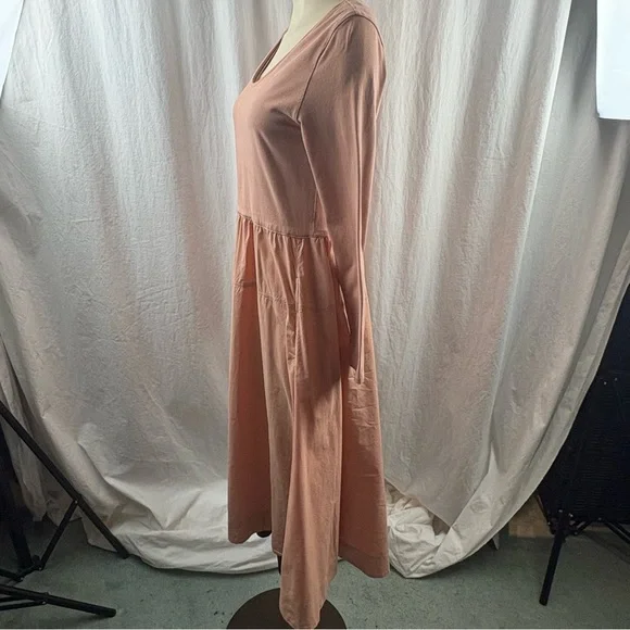 Everlane Riviera Long Sleeve Dress in Blush Pink Size L - Picture 9 of 15